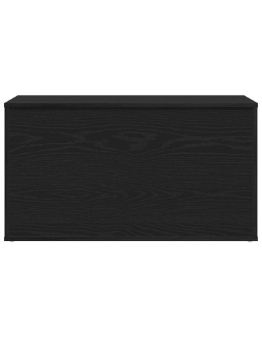 Scatola di Stoccaggio Rovere Nero 84 x 42 x 46 cm