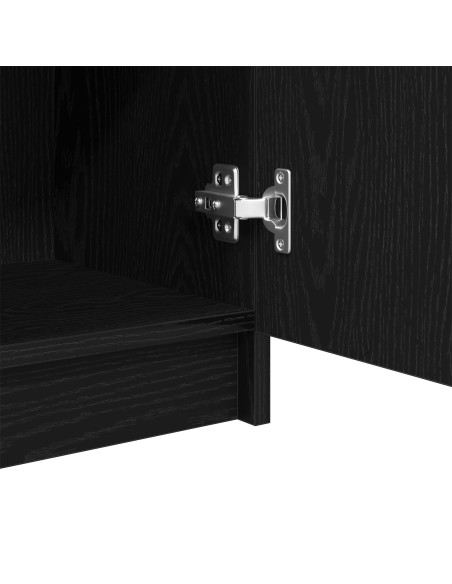 Mobile da bagno  Rovere nero 32x34x90 cm in legno ingegnerizzato