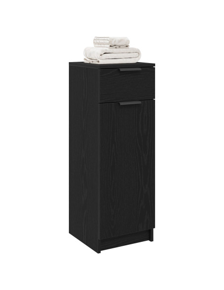 Mobile da bagno  Rovere nero 32x34x90 cm in legno ingegnerizzato