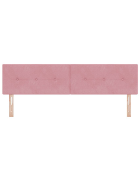 Testiera  Button Tufted Pink 180 cm in Velluto