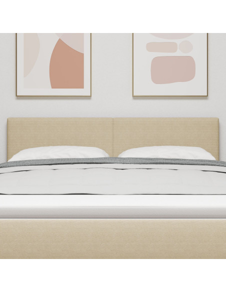 Testiera  Design Semplice Verde Chiaro Grigio 160 cm Tessuto Corduroy