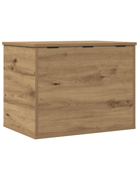 Scatola di Stoccaggio  con Coperchio Rovere Artigianale 60x42x46 cm Legno Ingegnerizzato