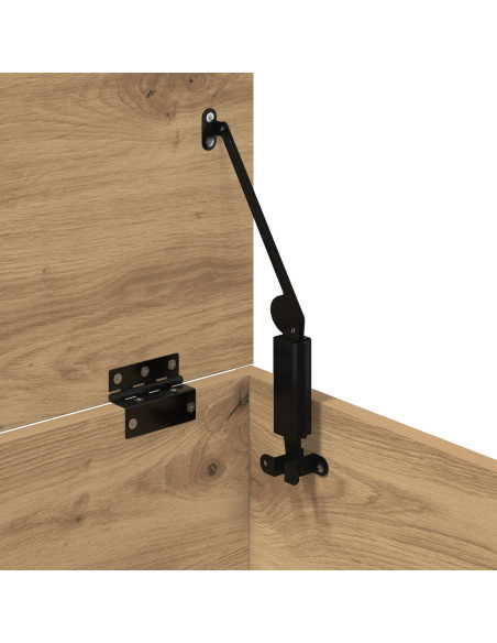 Scatola di Stoccaggio  con Coperchio Rovere Artigianale 60x42x46 cm Legno Ingegnerizzato