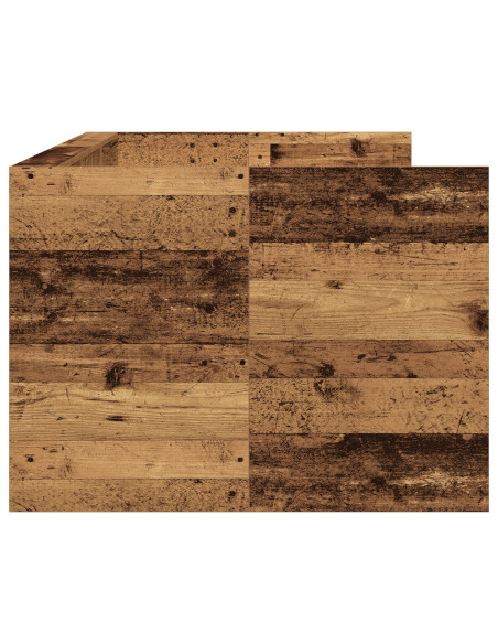 Letto a Giorno con Cassetto Legno Vecchio Legno Ingegnerizzato