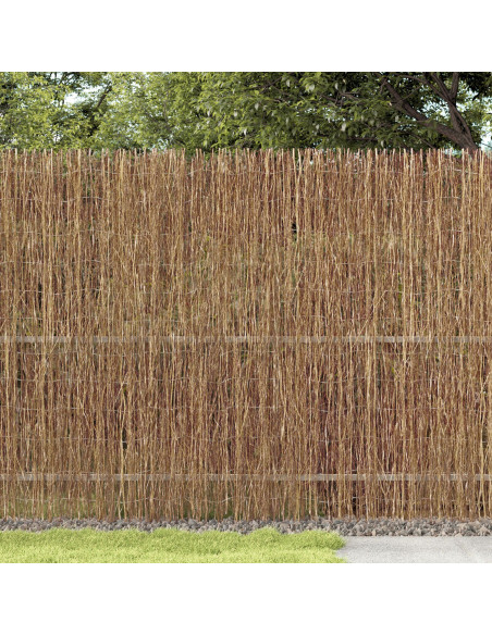 Recinzione in fascine Marrone 400 x 180 cm Ramo di bosco