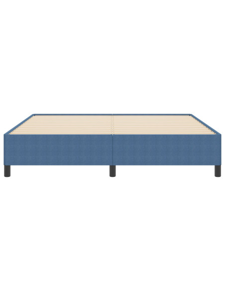 Struttura Letto Blu 180x200 cm in Tessuto a Coste