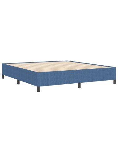 Letto a molle Blu 180 x 200 cm Velluto