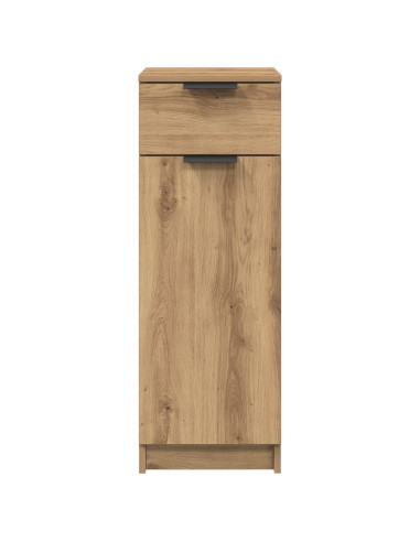 Mobile da Bagno con cassetto rovere artigianale 32 x 34 x 90 cm