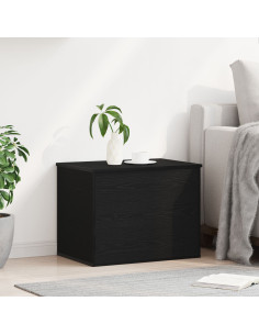 Scatola di Stoccaggio Rovere nero 60 x 42 x 46 cm