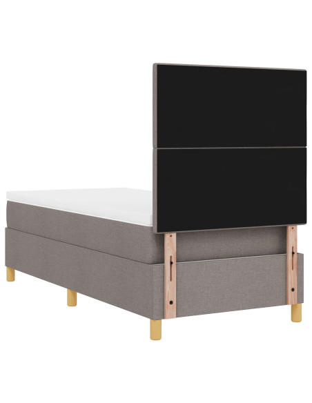 Rete a doghe con materasso Tortora 90x200 cm Tessuto