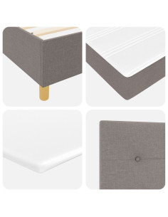 Letto a molle con materasso Talpa 120 x 200 cm Tessuto 2