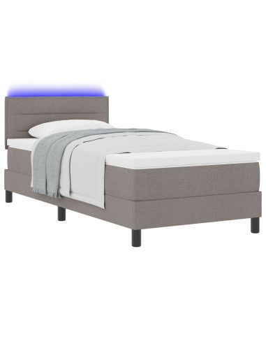 Letto a molle con materasso con led Talpa 100 x 200 cm Tessuto