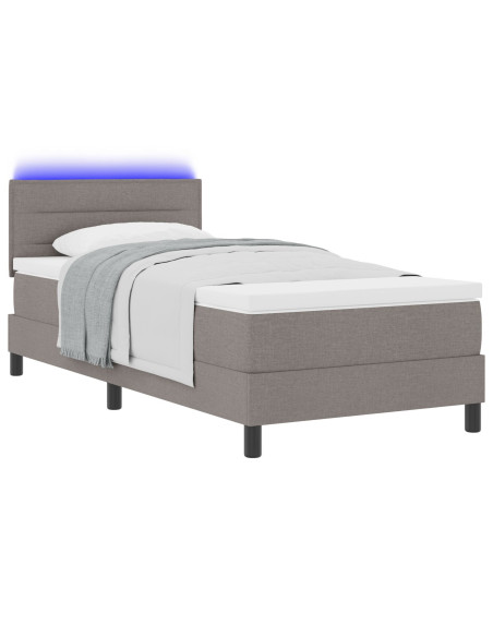 Letto a molle con materasso con led Talpa 100 x 200 cm Tessuto