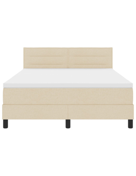 Struttura letto  con materasso Beige Tessuto 160 x 200 cm
