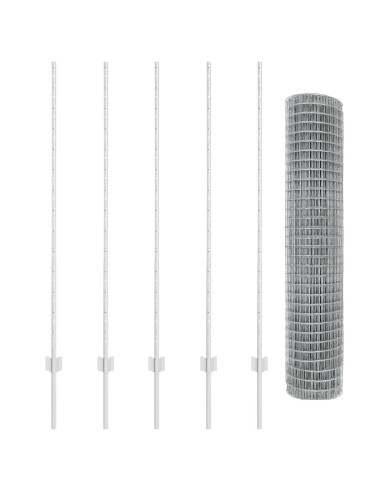 Recinzione con Posto Argento 1,4 x 10 m Acciaio