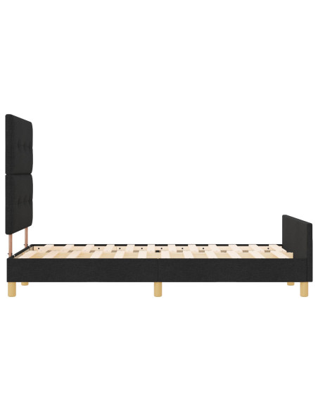 Struttura Letto  Nera 120x200 cm Tessuto