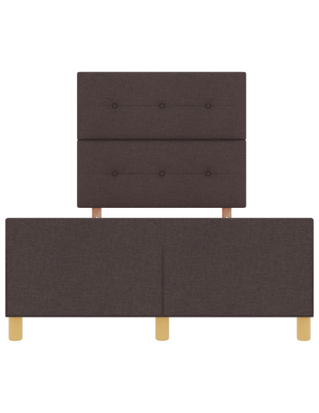 Struttura Letto  Marrone Scuro 120x200 cm Tessuto