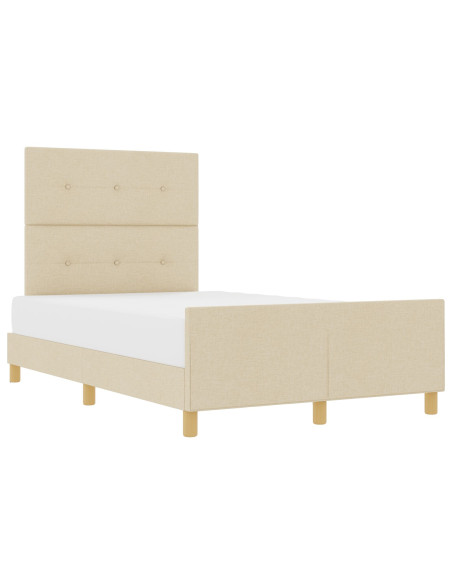 Struttura del letto  Crema 120x200 cm Tessuto