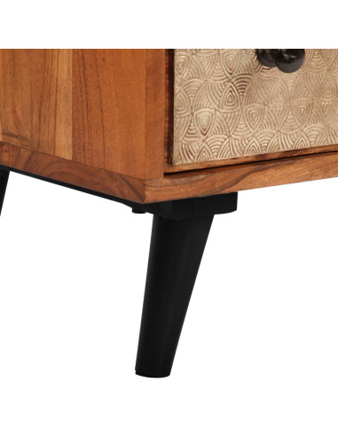 Cassettiera 60x30x75 cm in Legno Massello d'Acacia