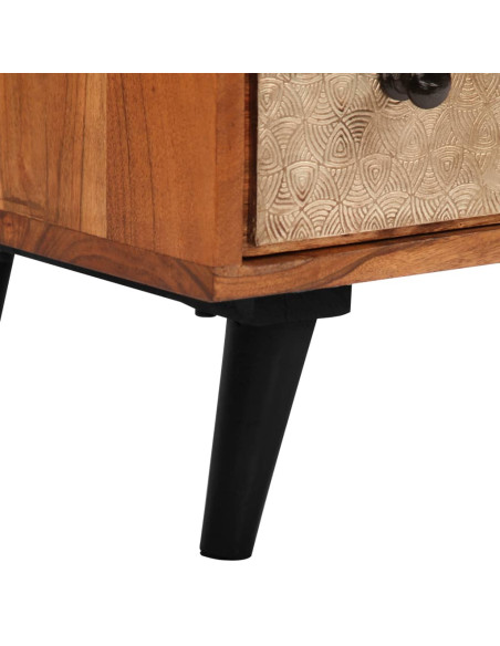 Cassettiera 60x30x75 cm in Legno Massello d'Acacia