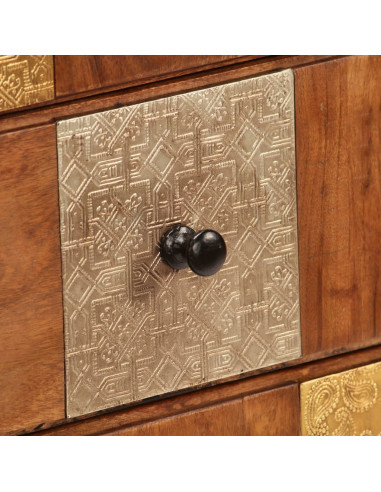 Cassettiera 60x30x75 cm in Legno Massello d'Acacia