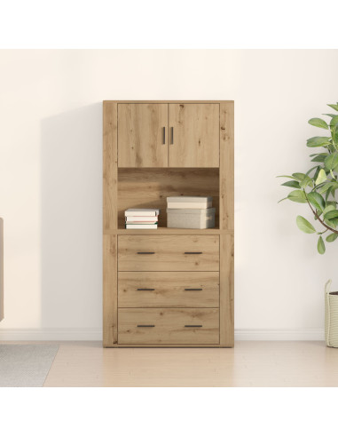 Credenza Rovere artigianale 80 x 33 x 150 cm Legno multistrato