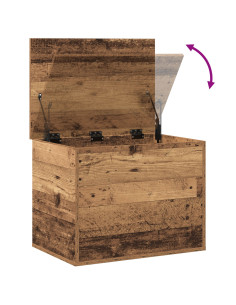 Scatola di Stoccaggio Legno vecchio 60 x 42 x 46 cm 2