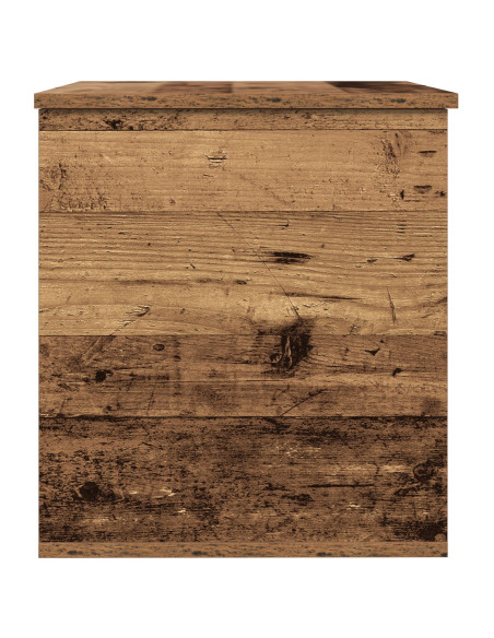 Cassa di stoccaggio  con coperchio in legno vecchio 60x42x46 cm in legno ingegnerizzato