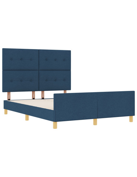 Struttura letto  Blu 140x200 cm Tessuto