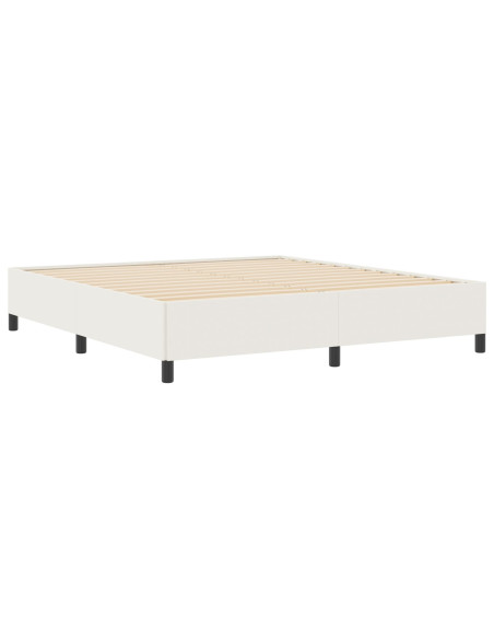 Struttura Letto Crema 180x200 cm in Tessuto Corduroy