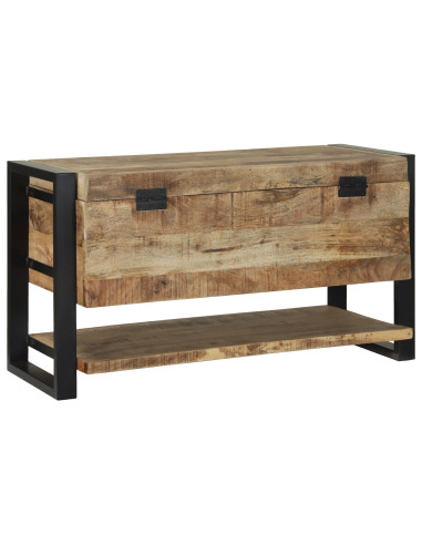 Scatola di Stoccaggio Marrone Legno massello di mango