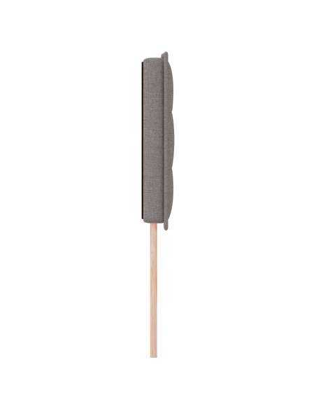 Testata design a linee  Tortora 80 cm in tessuto