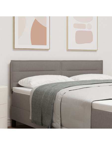 Testata design a linee  Tortora 80 cm in tessuto