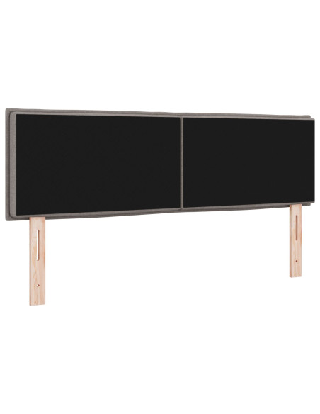 Testata design a linee  Tortora 80 cm in tessuto