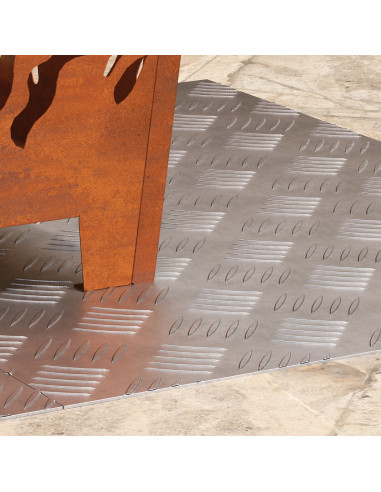 Gradini per Scale 2 pcs Argento 70 x 50 cm Alluminio