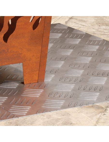 Gradini per Scale 2 pcs Argento 70 x 50 cm Alluminio