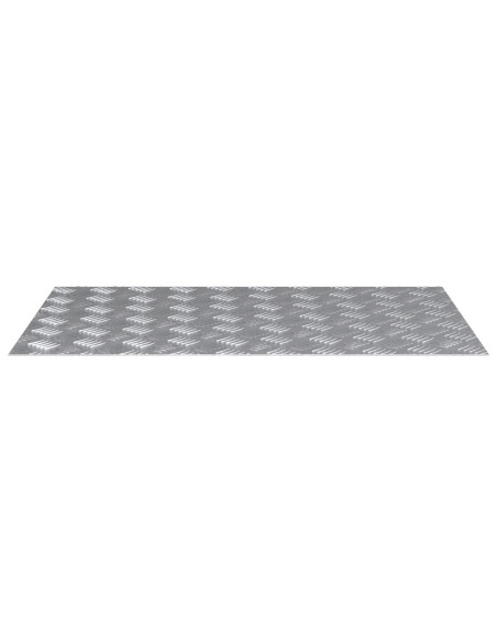 Piastra di Alluminio Antiscivolo 2 pz 80x50 cm