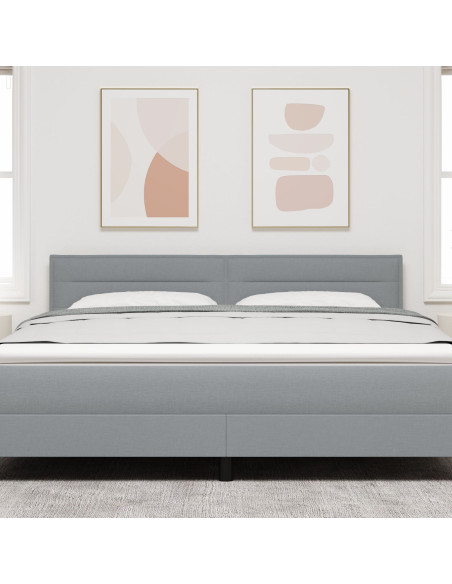 Testiera  Design Lines Grigio Chiaro 180 cm Tessuto