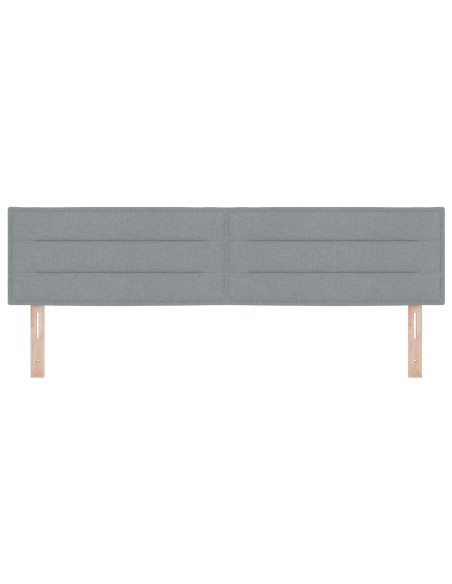 Testiera  Design Lines Grigio Chiaro 180 cm Tessuto