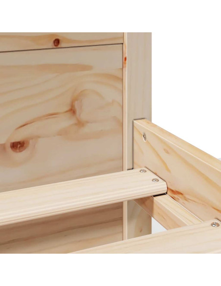 Giroletto senza Materasso 100x200 cm in Legno Massello di Pino