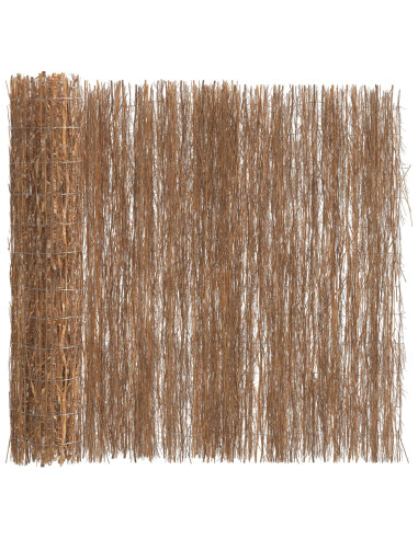 Recinzione in fascine Marrone 400 x 150 cm Ramo di bosco