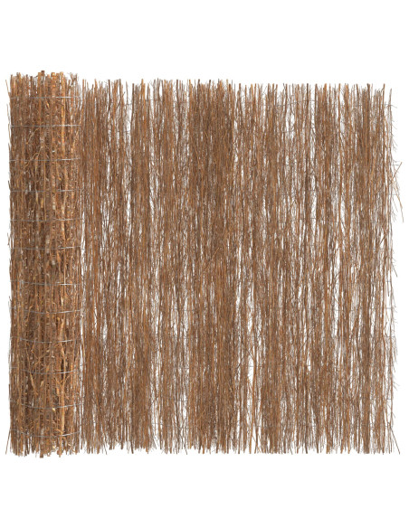 Recinzione in fascine Marrone 400 x 150 cm Ramo di bosco