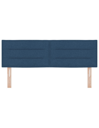 Testiera con testiera Blu 160 cm Pelle Sintetica