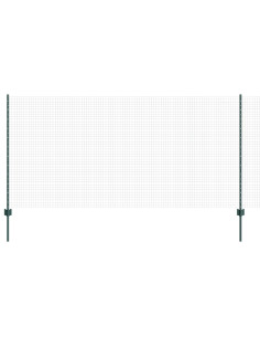 Recinzione con Posto Verde 1,2 x 10 m Acciaio e PVC 2