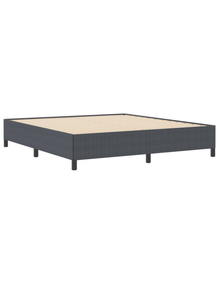Letto a molle Grigio scuro 180 x 200 cm Velluto
