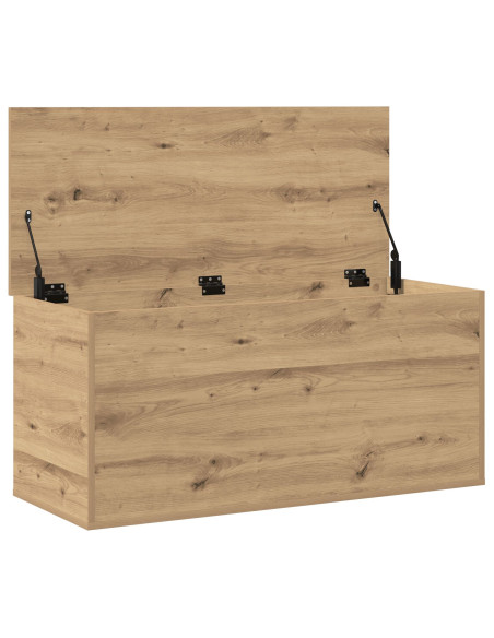 Scatola di stoccaggio  con coperchio Rovere Artigianale 100x42x46 cm Legno ingegnerizzato