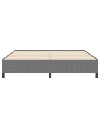 Letto a molle Grigio chiaro 180 x 200 cm Velluto