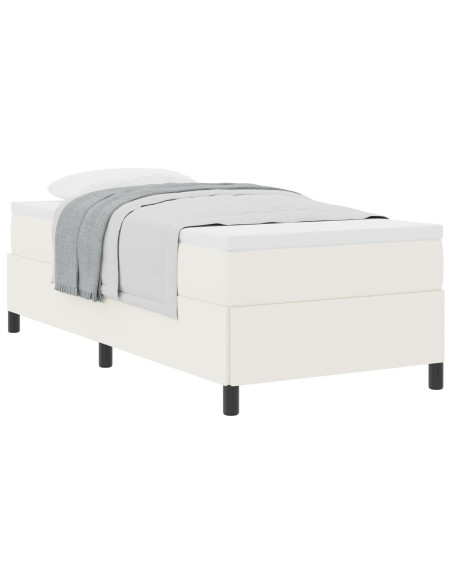 Struttura letto Panna 80x200 cm Tessuto a coste