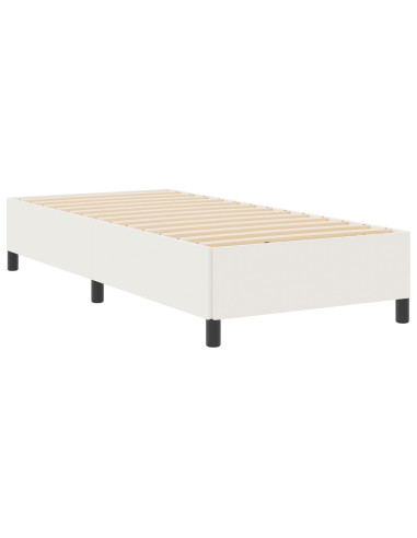 Letto a molle Crema 80 x 200 cm Velluto