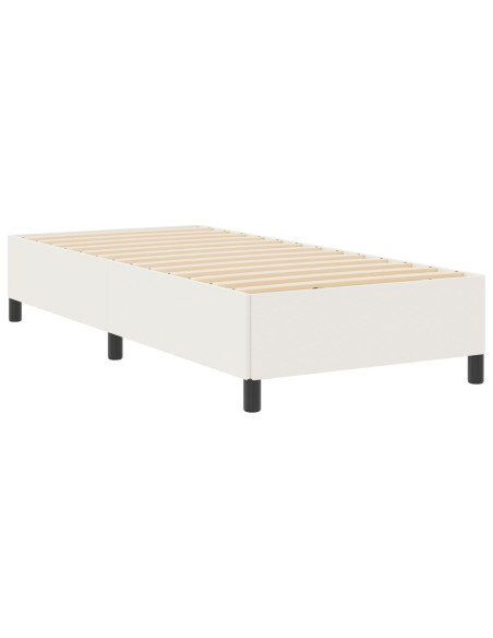 Struttura letto Panna 80x200 cm Tessuto a coste